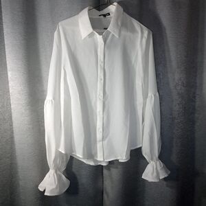 New Business Ready Button Down Top